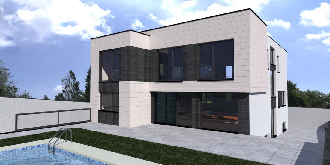 Vivienda unifamiliar con piscina en El Bosque, Villaviciosa de Odón — obra de estudio arqis25